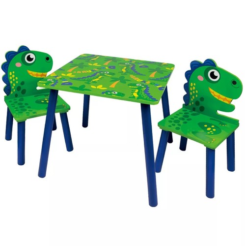 Kids wooden table 2 chairs - 2,