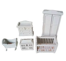 Dolls House White Wood Nursery