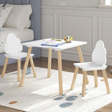 White Kids Table and Chair Set