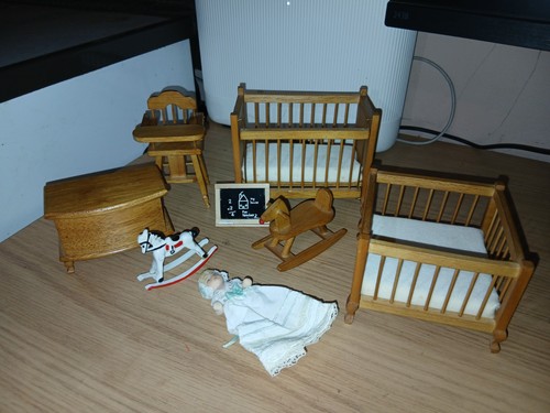Wooden nursery dollshouse - wooden,