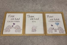 Set of 3 Oak Framed Elephant